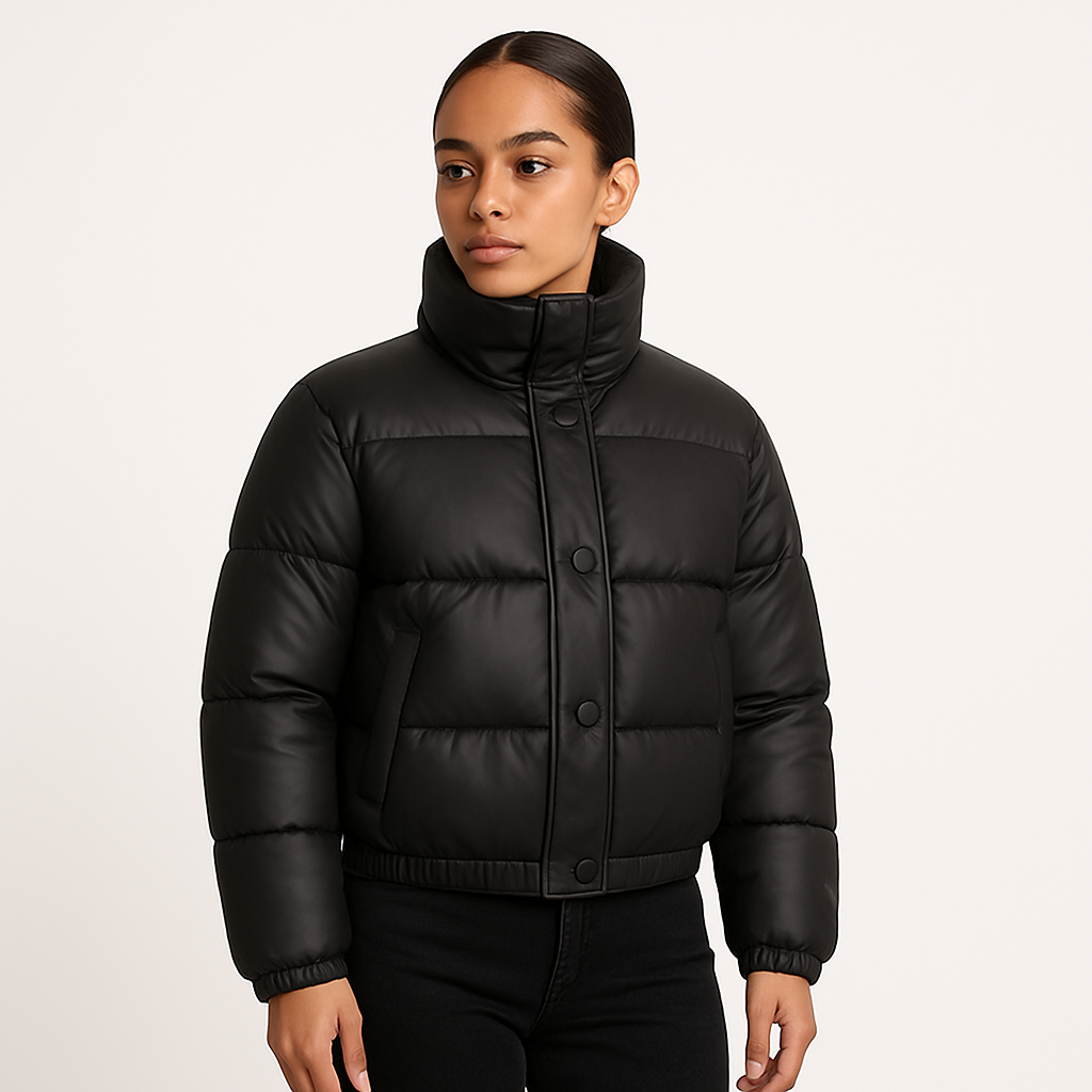 Dalvyn | PU Leather Winter Parka
