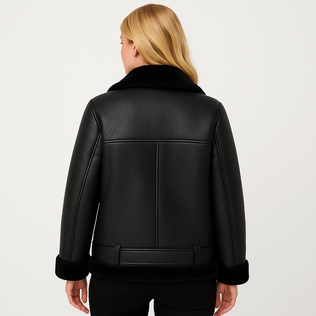 Dalvyn | Shearling Biker Jacket