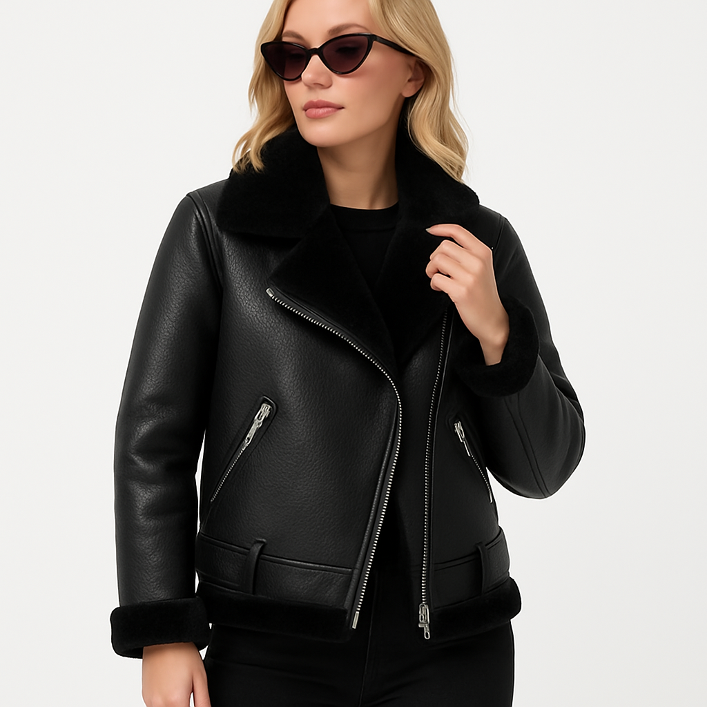 Dalvyn | Shearling Biker Jacket