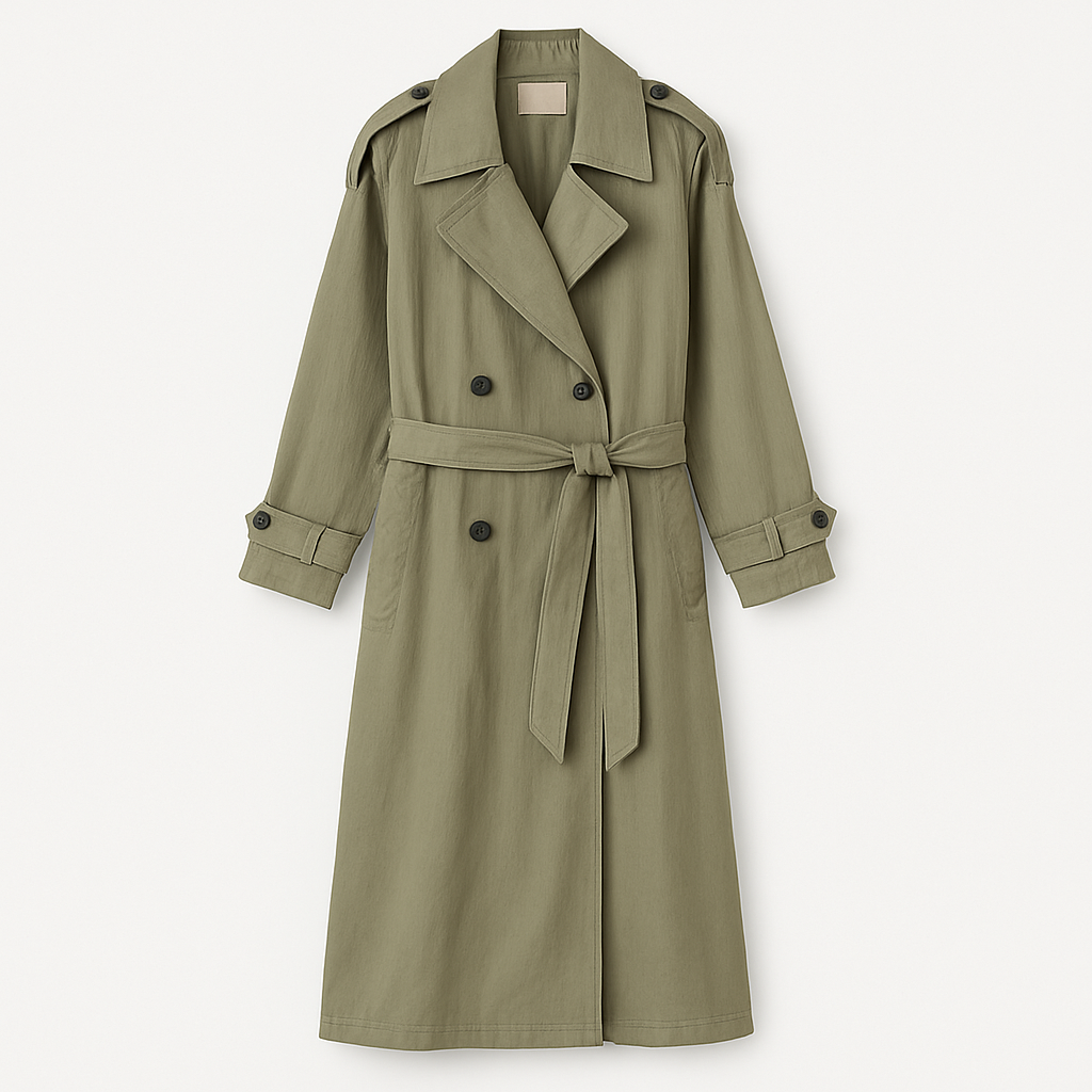 Dalvyn | Belted Double-Breasted Trench