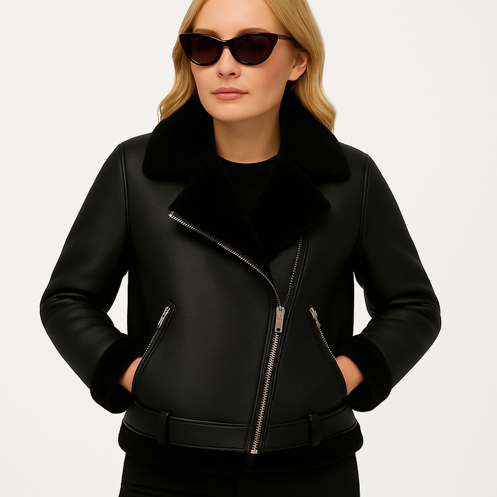 Dalvyn | Shearling Biker Jacket