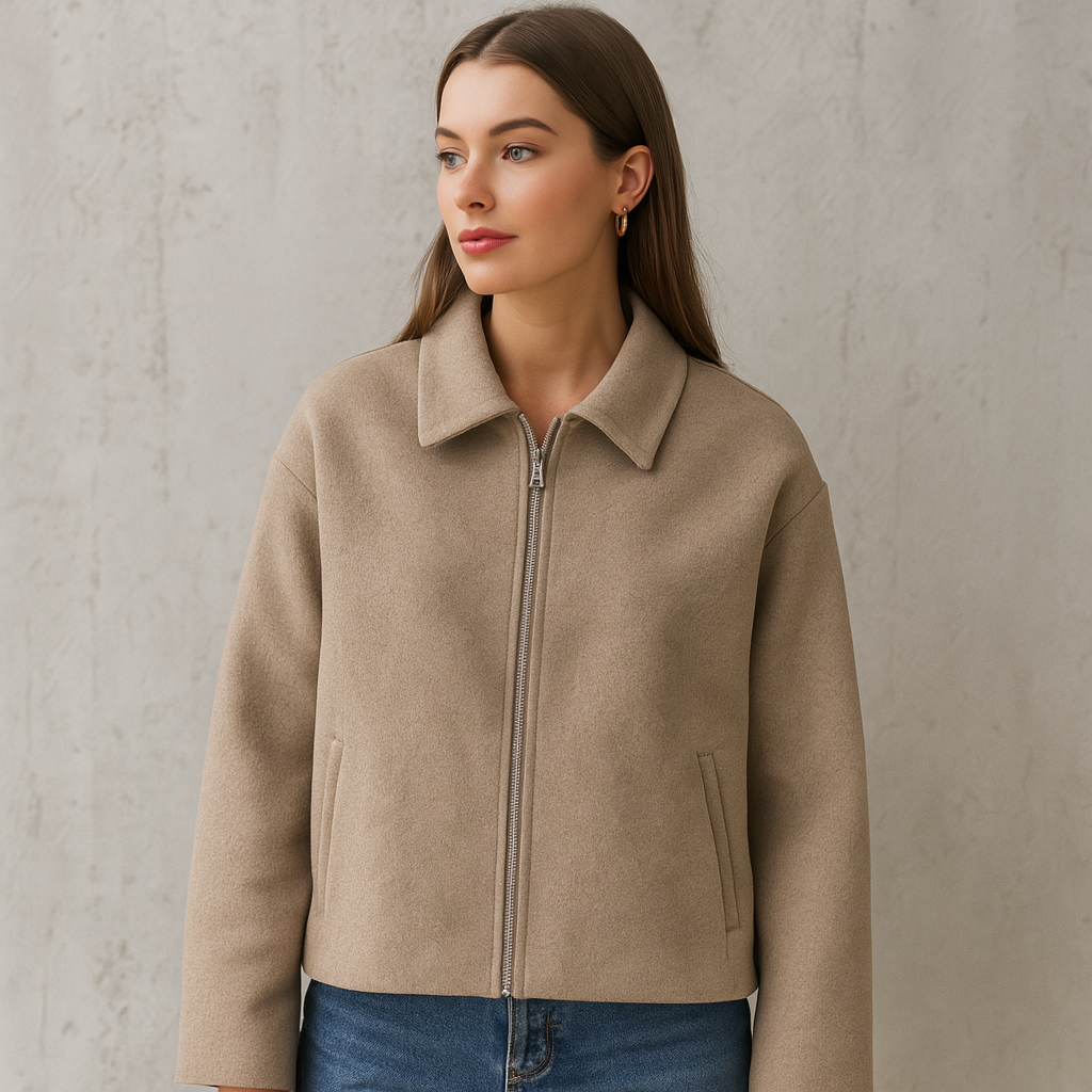 Dalvyn | Wool Blend Cropped Peacoat