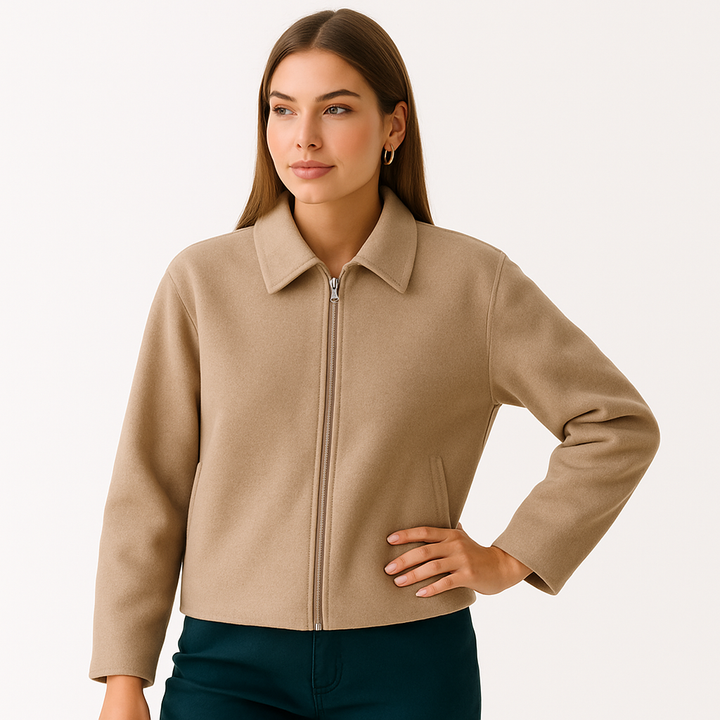 Dalvyn | Wool Blend Cropped Peacoat
