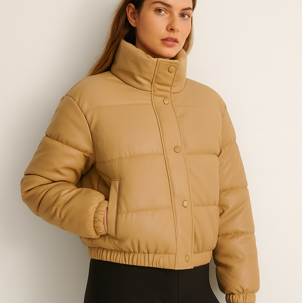 Dalvyn | PU Leather Winter Parka