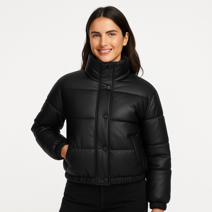 Dalvyn | PU Leather Winter Parka