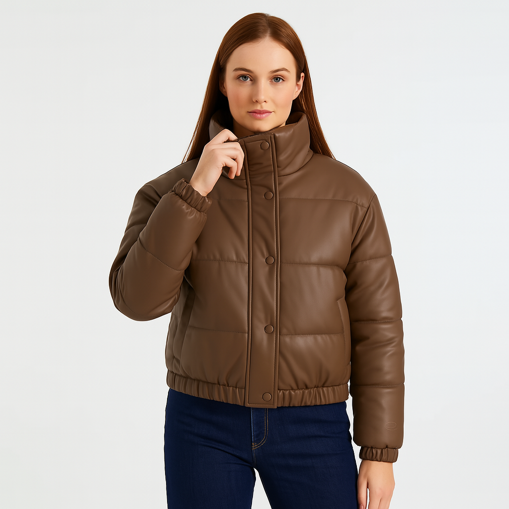 Dalvyn | PU Leather Winter Parka