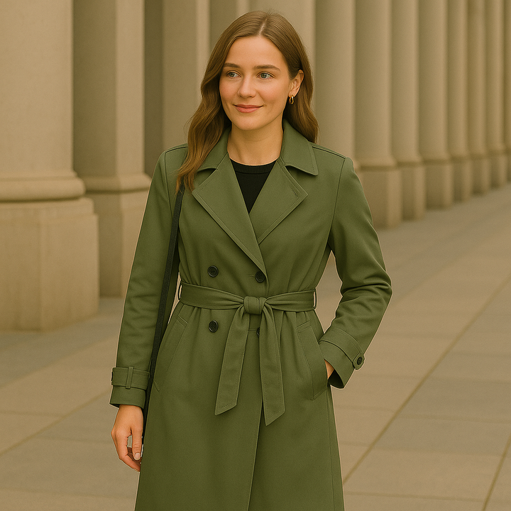 Dalvyn | Belted Double-Breasted Trench