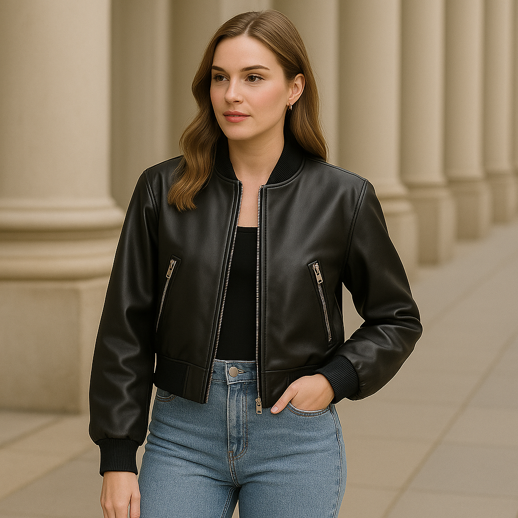 Dalvyn | Faux Leather Biker Jacket
