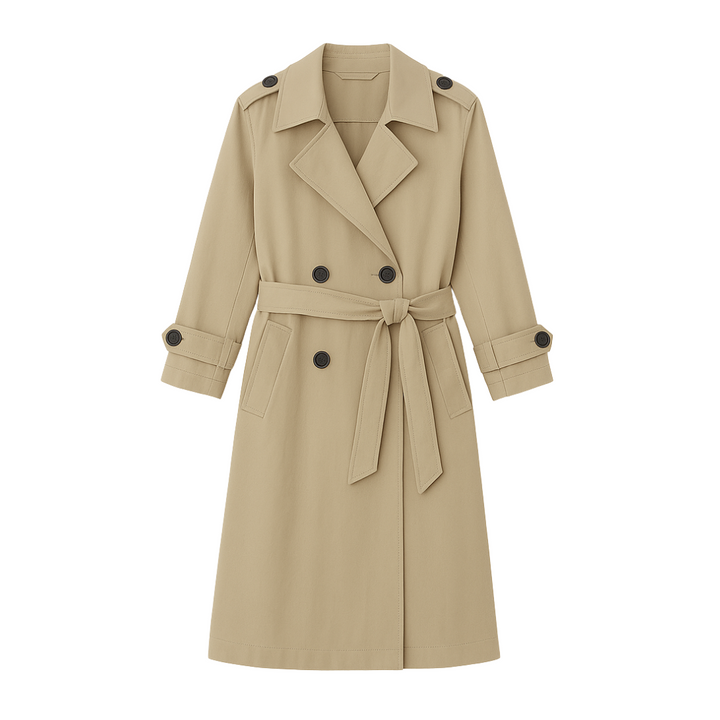 Dalvyn | Belted Double-Breasted Trench
