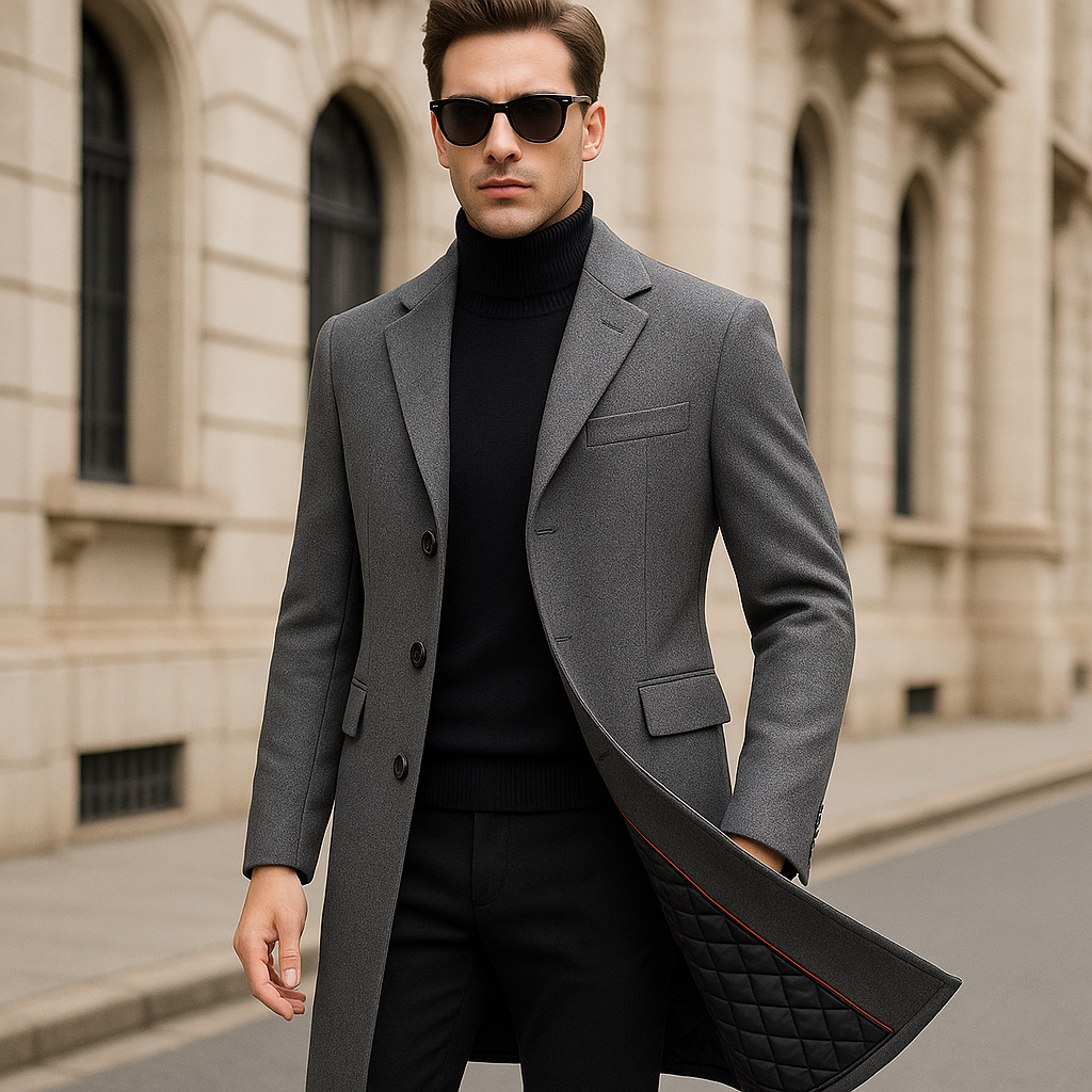 Dalvyn | Men’s Long Wool Overcoat