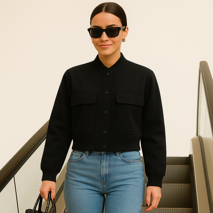 Dalvyn | Cropped Bomber Coat
