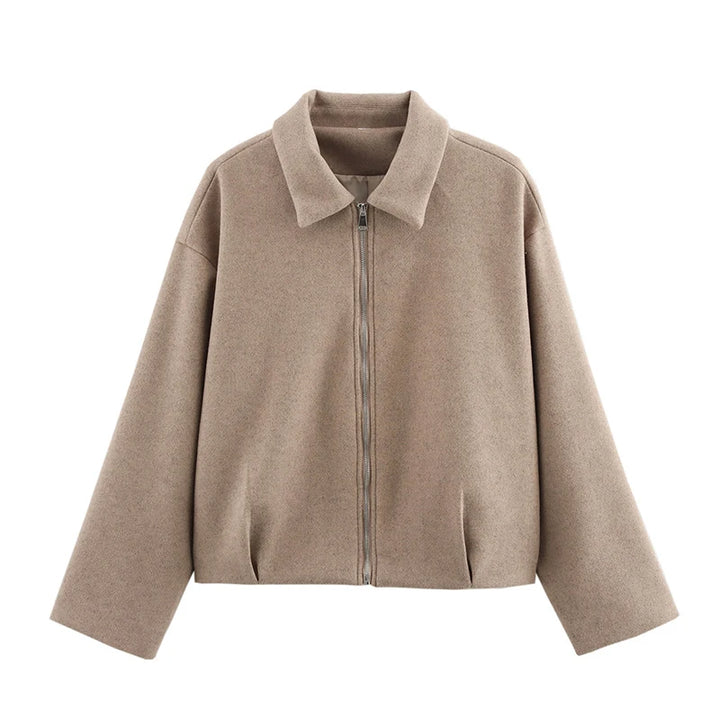 Dalvyn | Wool Blend Cropped Peacoat