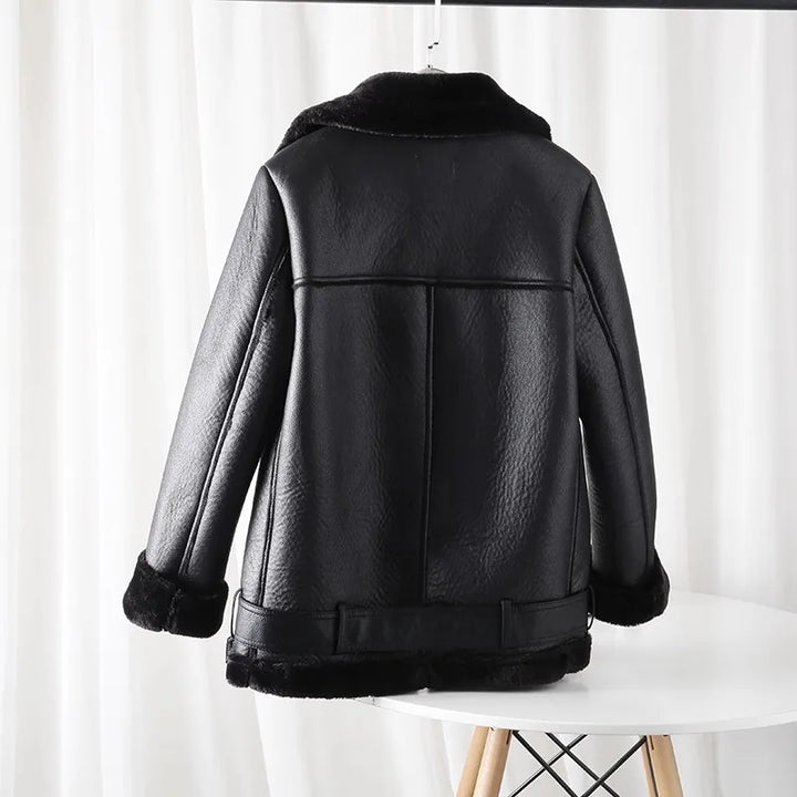 Dalvyn | Shearling Biker Jacket