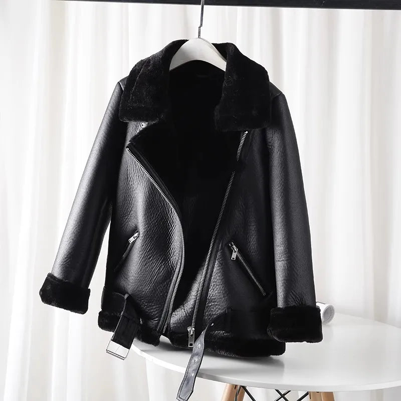 Dalvyn | Shearling Biker Jacket