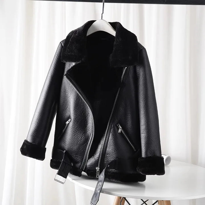 Dalvyn | Shearling Biker Jacket