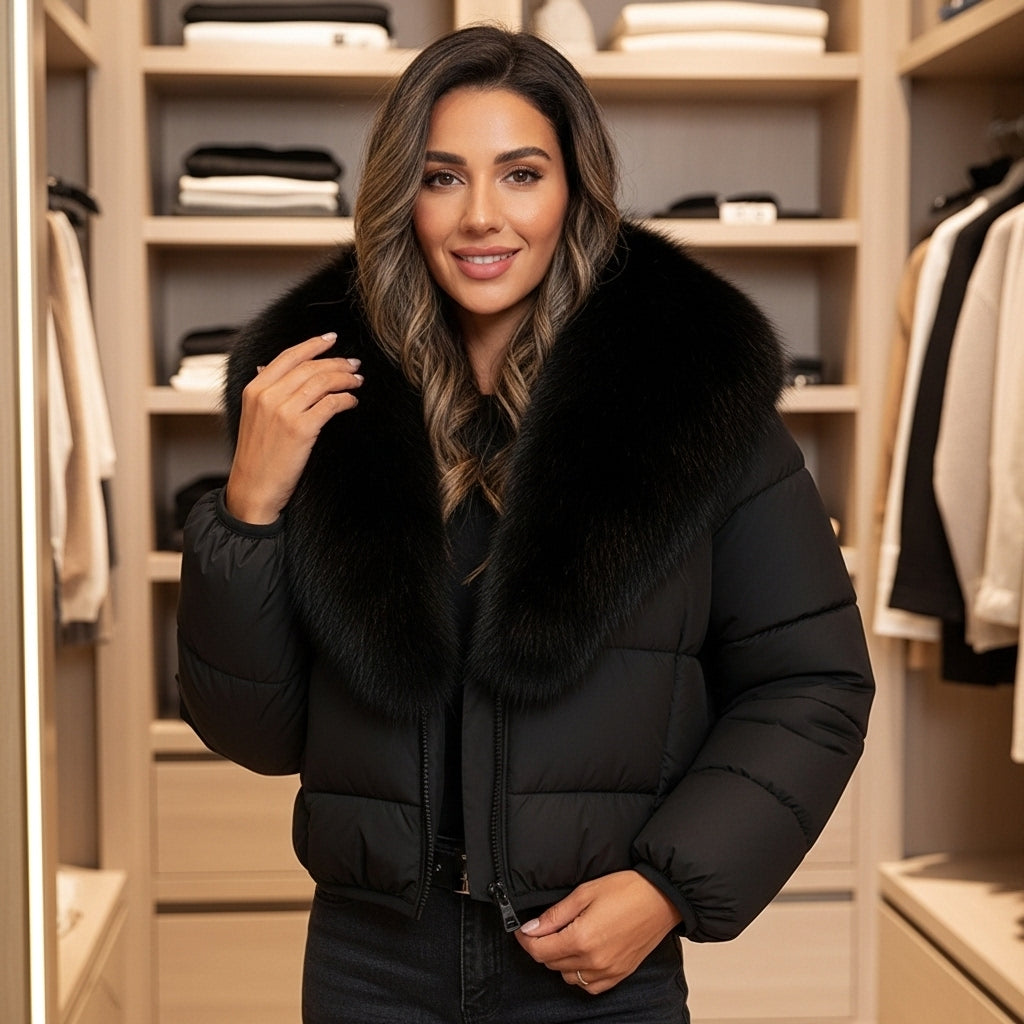 Dalvyn | Fox Fur Down Jacket