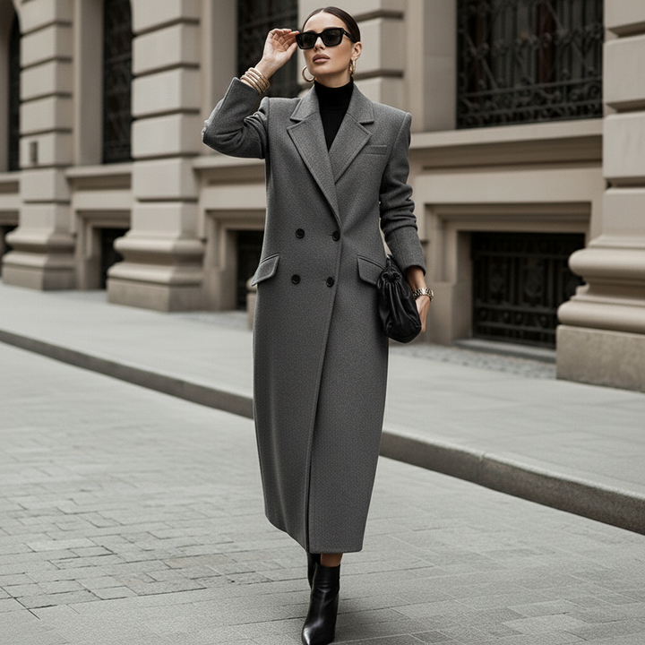 Dalvyn | Double-Breasted Wool Overcoat