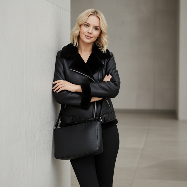 Dalvyn | Shearling Biker Jacket
