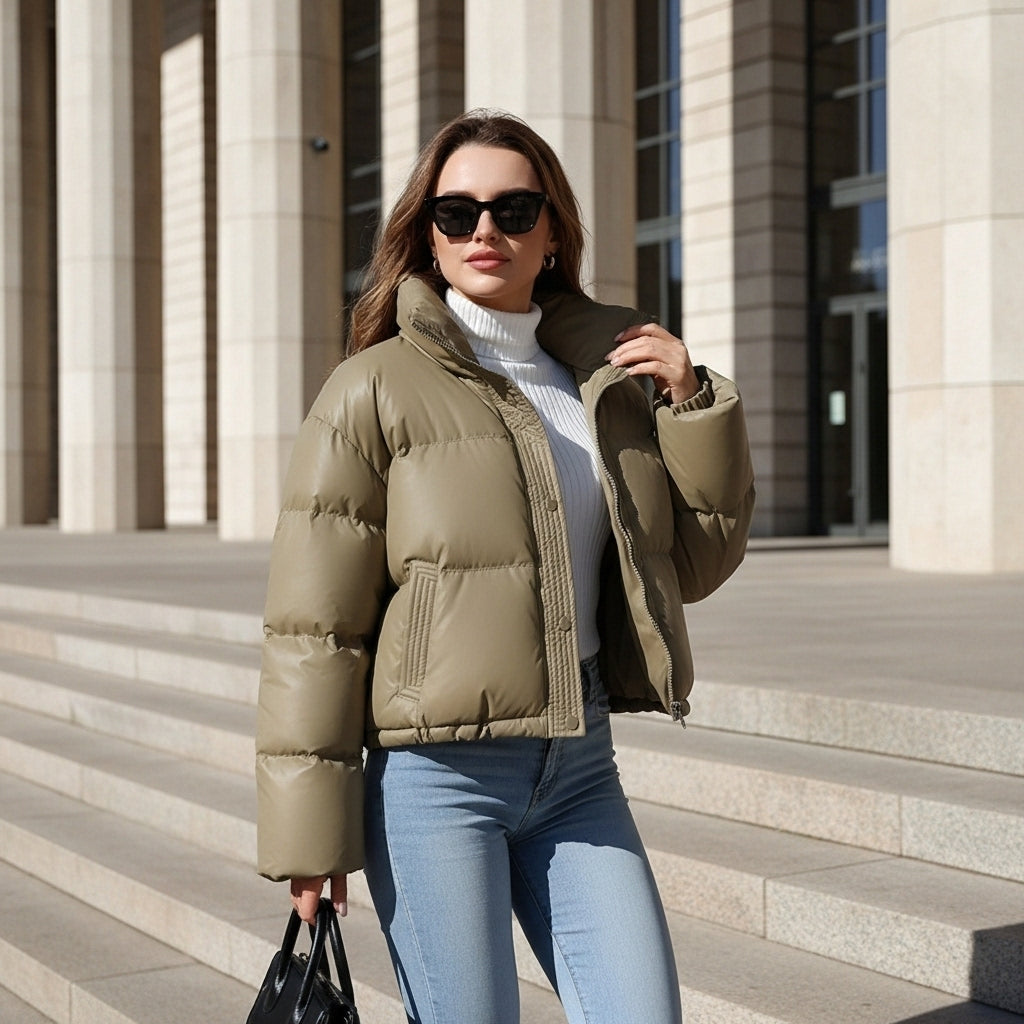 Dalvyn | Mock Neck Padded Coat
