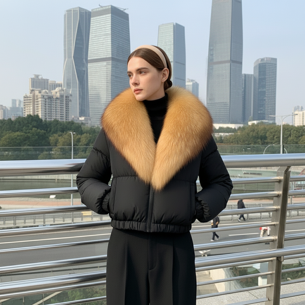 Dalvyn | Fox Fur Down Jacket