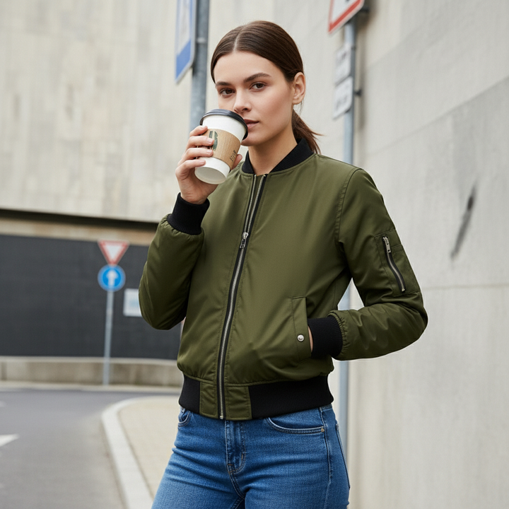 Dalvyn | Neck Bomber Jacket