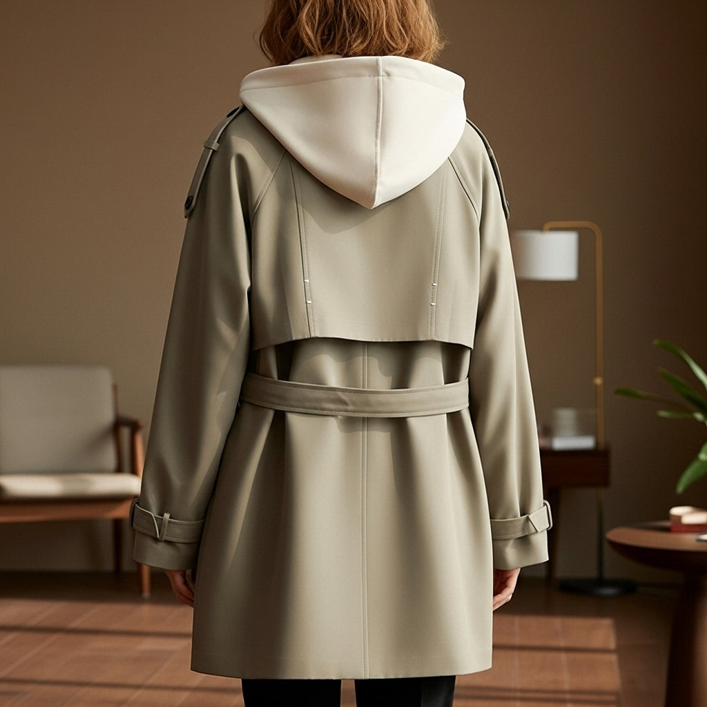 Dalvyn | Flowy Belted Trench Coat