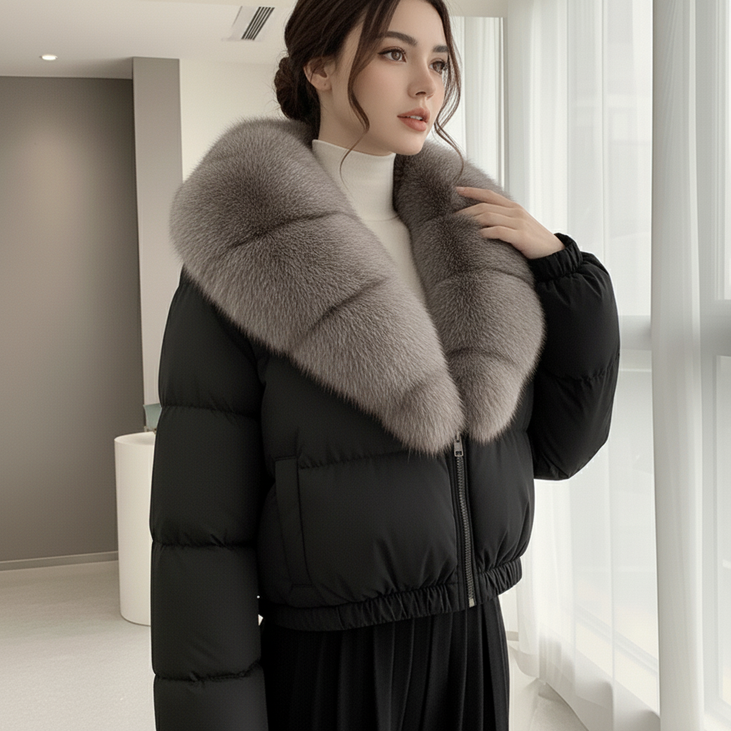 Dalvyn | Fox Fur Down Jacket