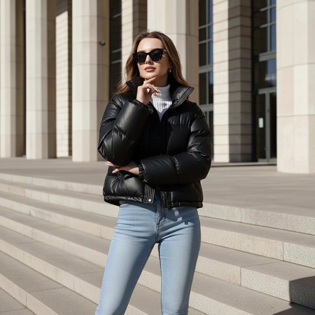 Dalvyn | Mock Neck Padded Coat