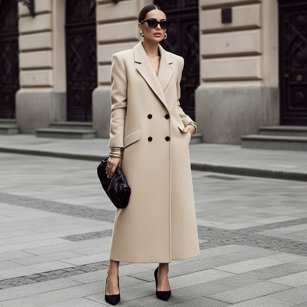 Dalvyn | Double-Breasted Wool Overcoat