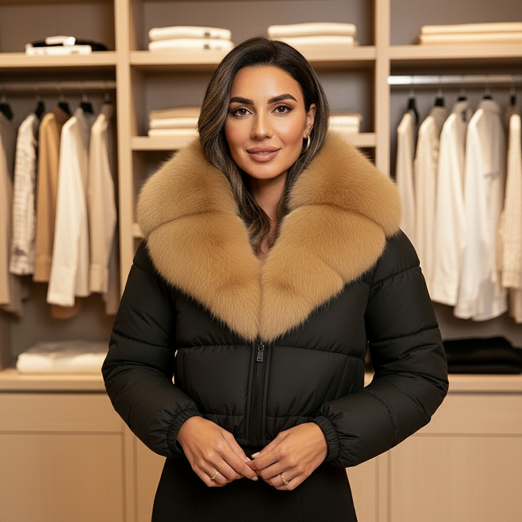 Dalvyn | Fox Fur Down Jacket