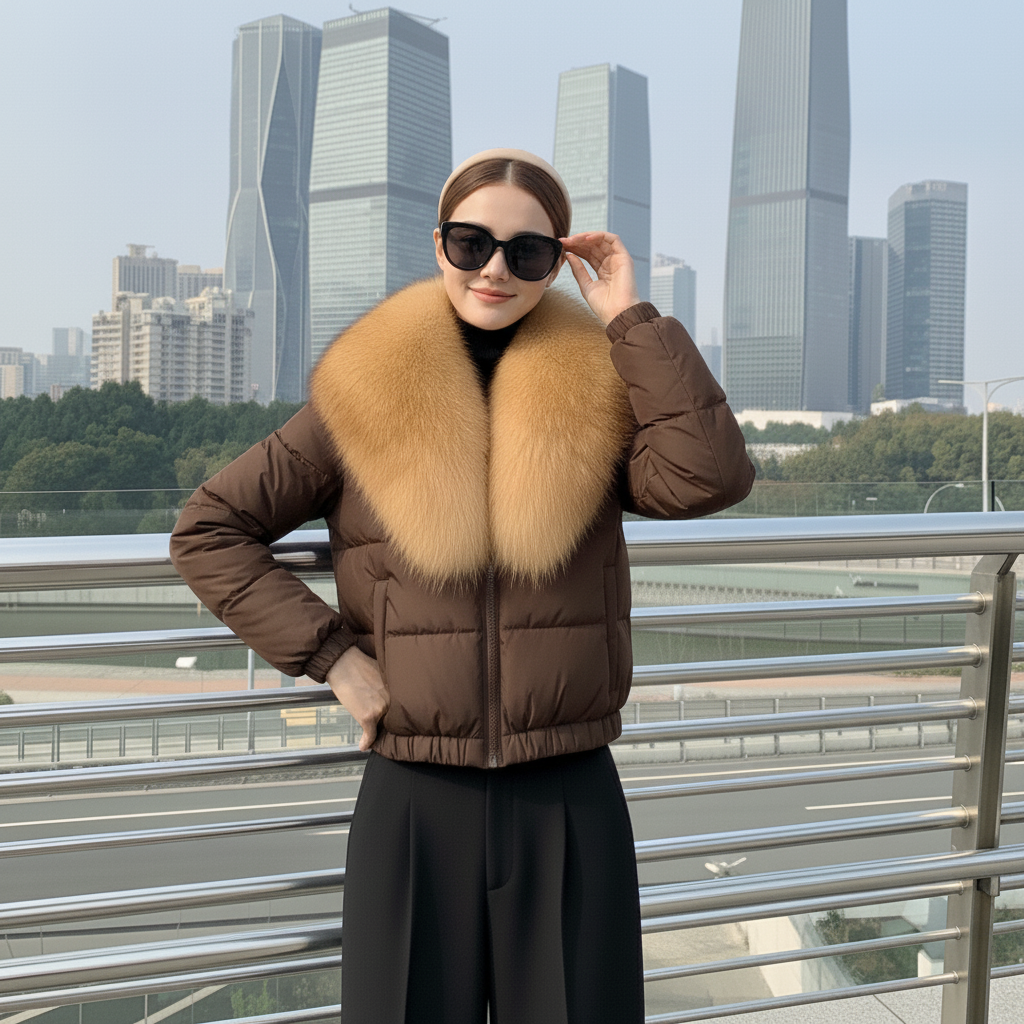 Dalvyn | Fox Fur Down Jacket