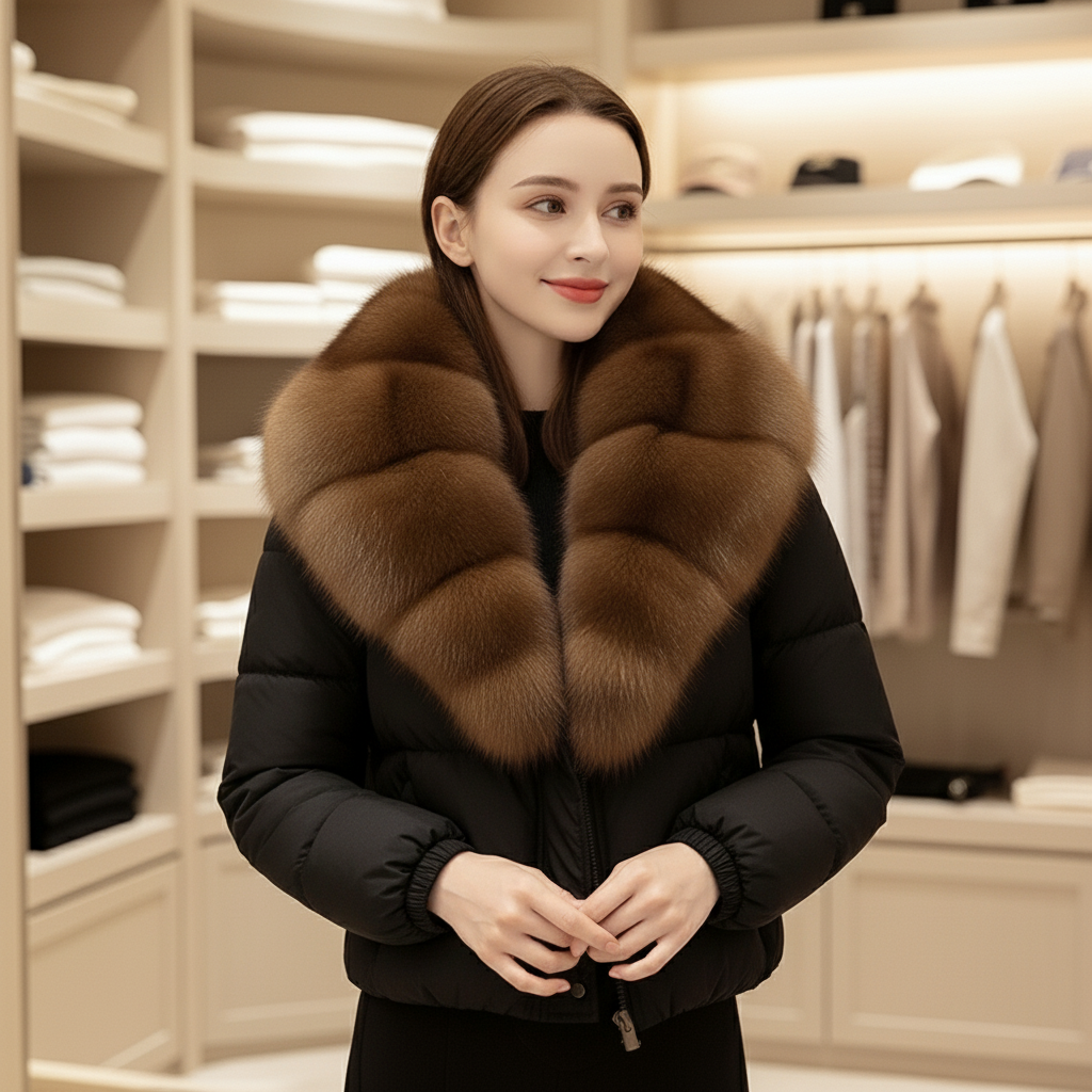 Dalvyn | Fox Fur Down Jacket