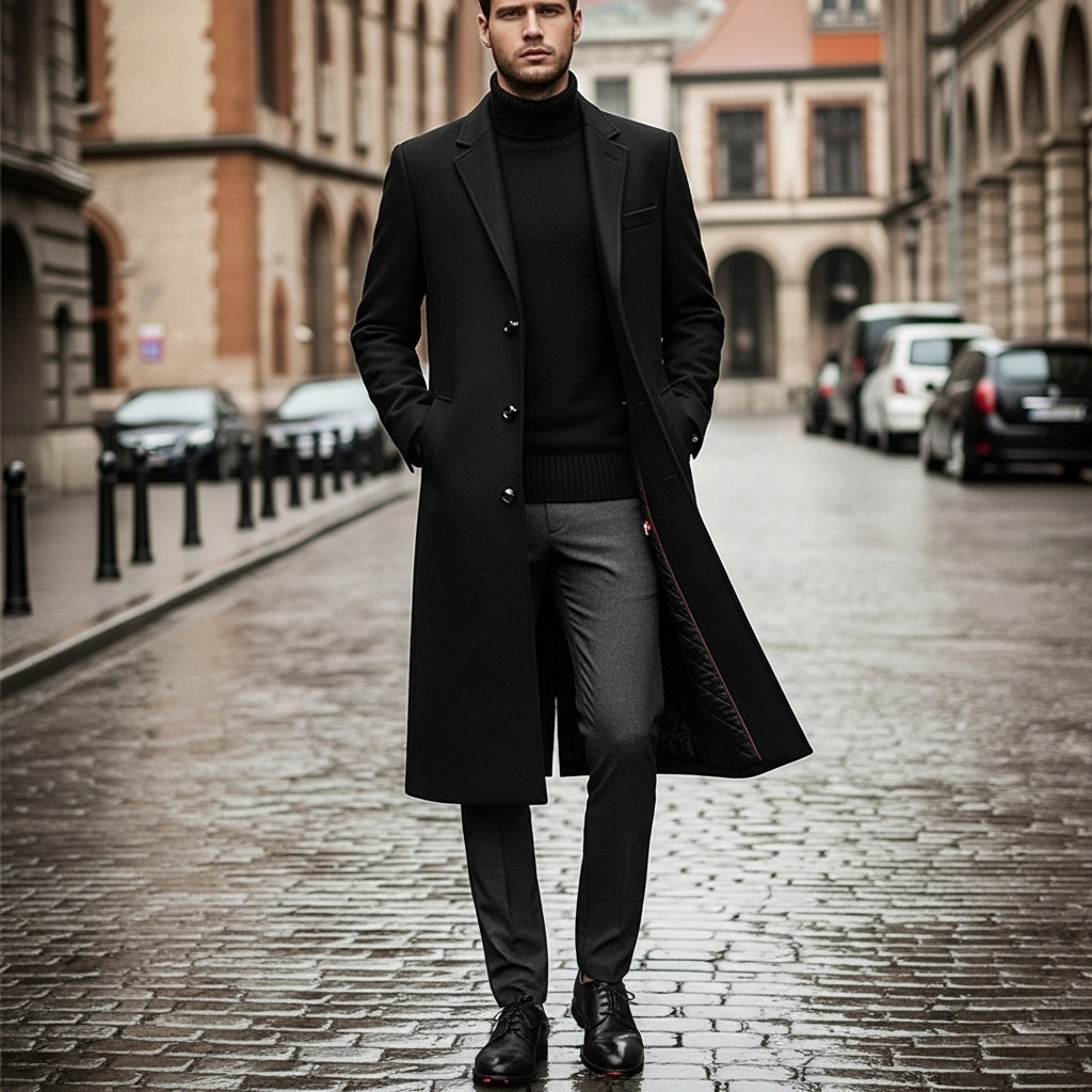 Dalvyn | Men’s Long Wool Overcoat