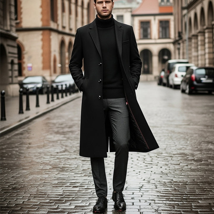 Dalvyn | Men’s Long Wool Overcoat