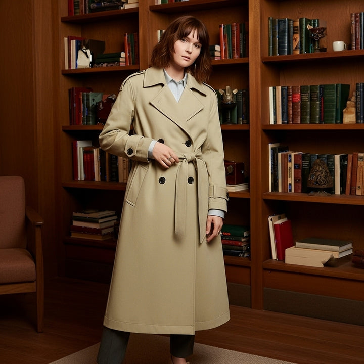 Dalvyn | Belted Double-Breasted Trench