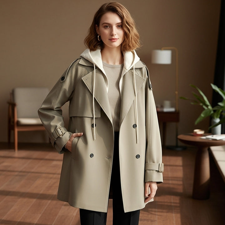 Dalvyn | Flowy Belted Trench Coat