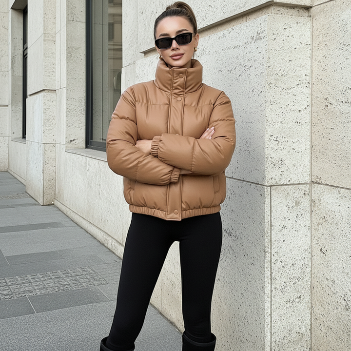 Dalvyn | PU Leather Winter Parka