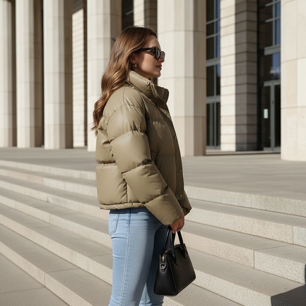 Dalvyn | Mock Neck Padded Coat