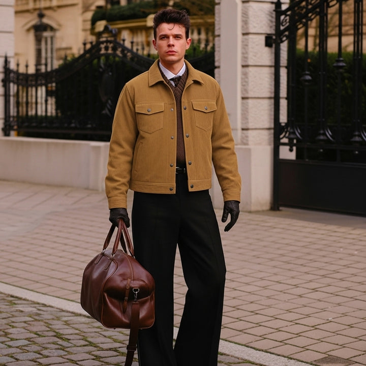 Dalvyn | Men's Corduroy Cargo Jacket