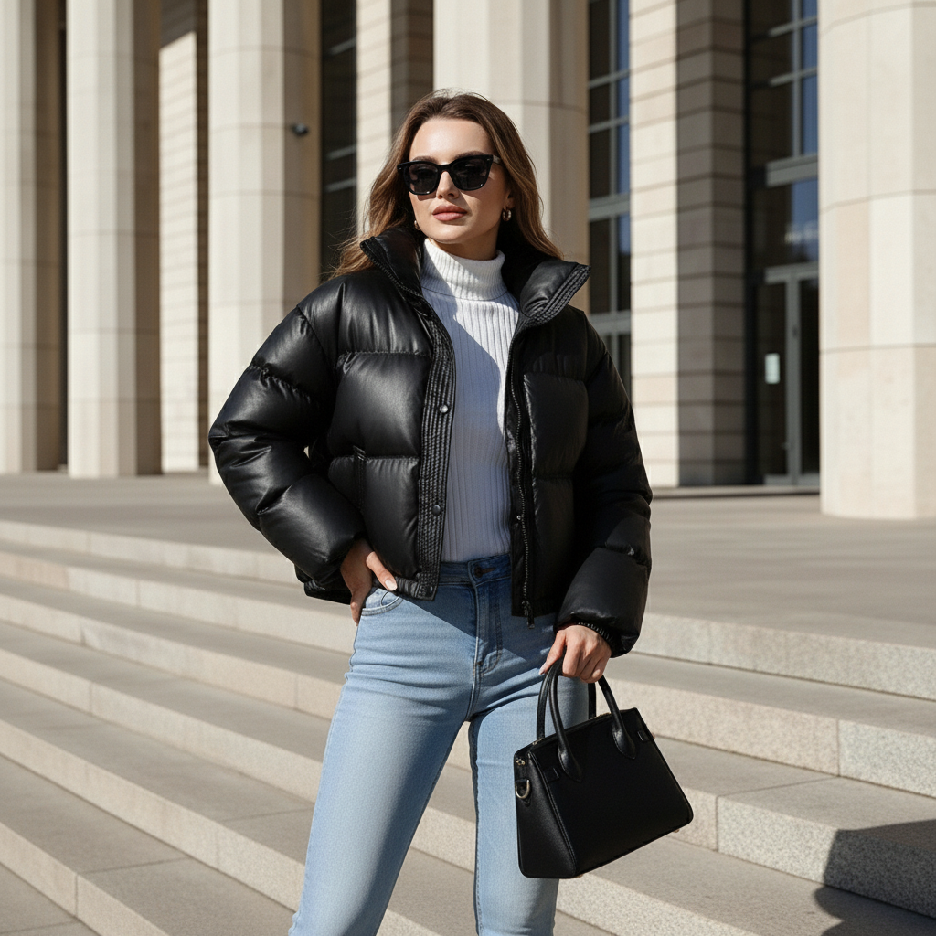 Dalvyn | Mock Neck Padded Coat