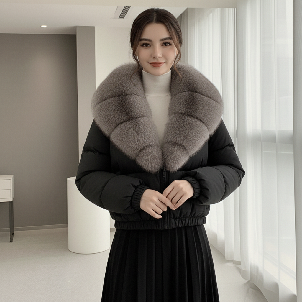 Dalvyn | Fox Fur Down Jacket