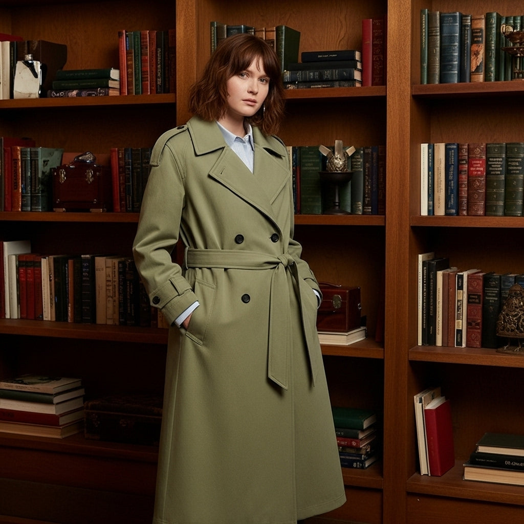 Dalvyn | Belted Double-Breasted Trench