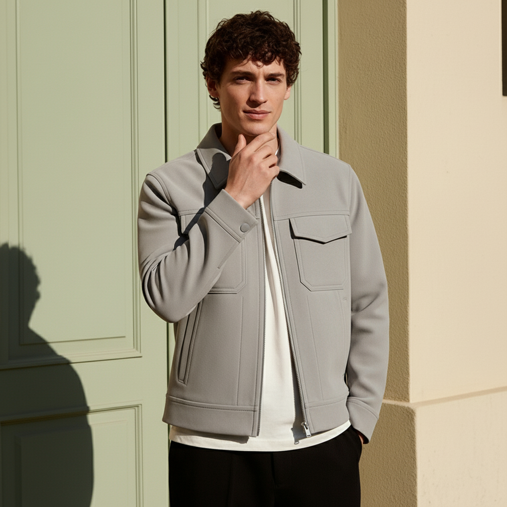 Dalvyn | Suede Oversize Windbreaker