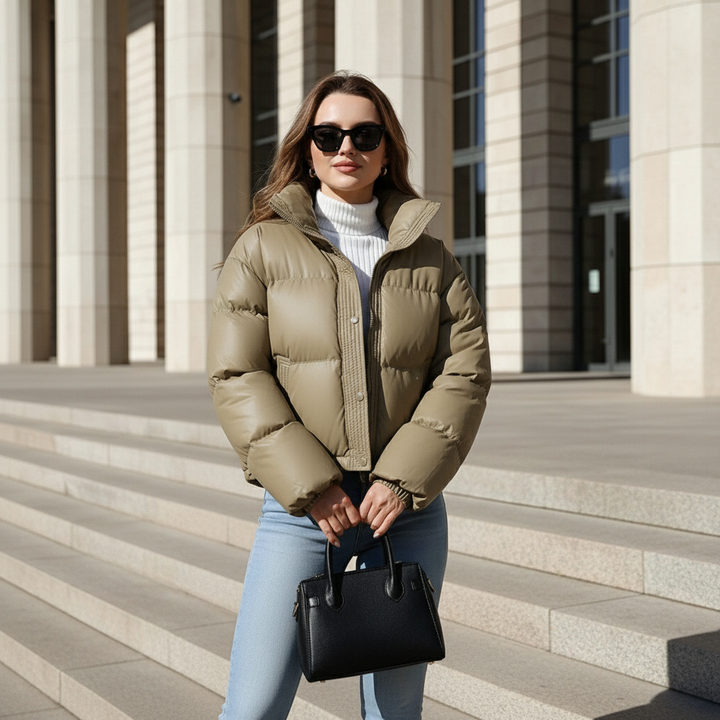 Dalvyn | Mock Neck Padded Coat