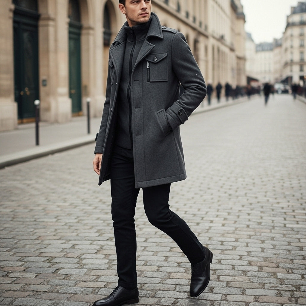 Dalvyn | Men's Wool Trench Coat