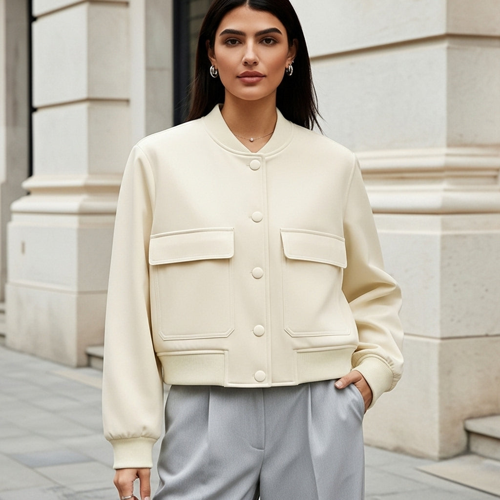 Dalvyn | Cropped Bomber Coat