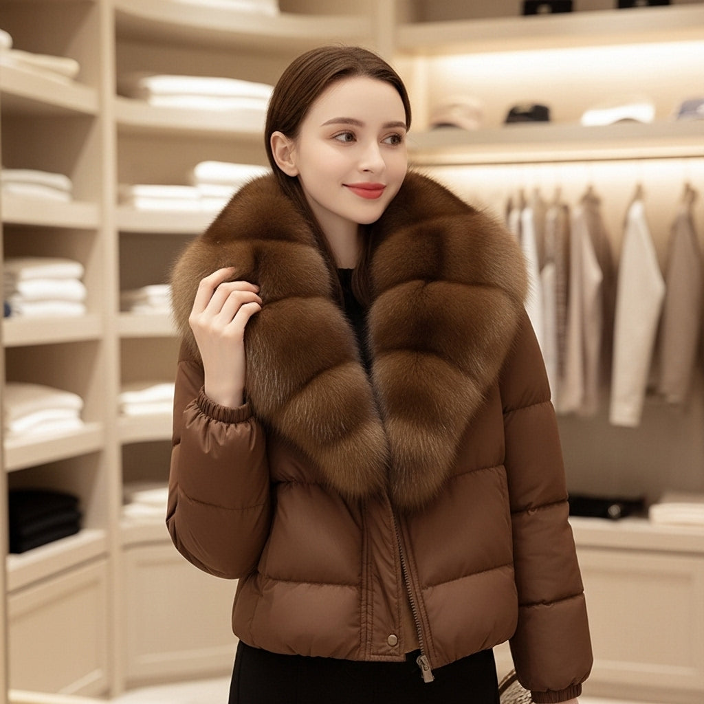 Dalvyn | Fox Fur Down Jacket
