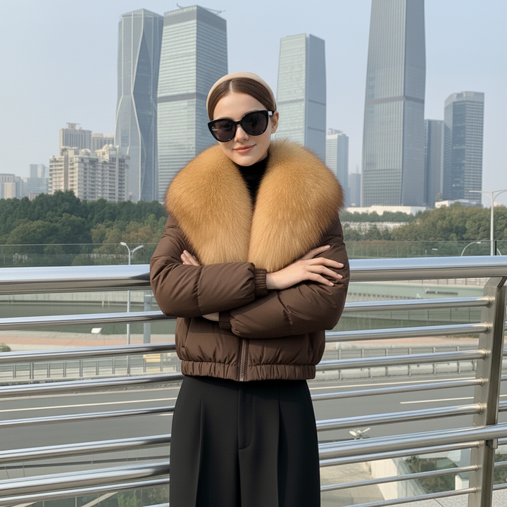 Dalvyn | Fox Fur Down Jacket