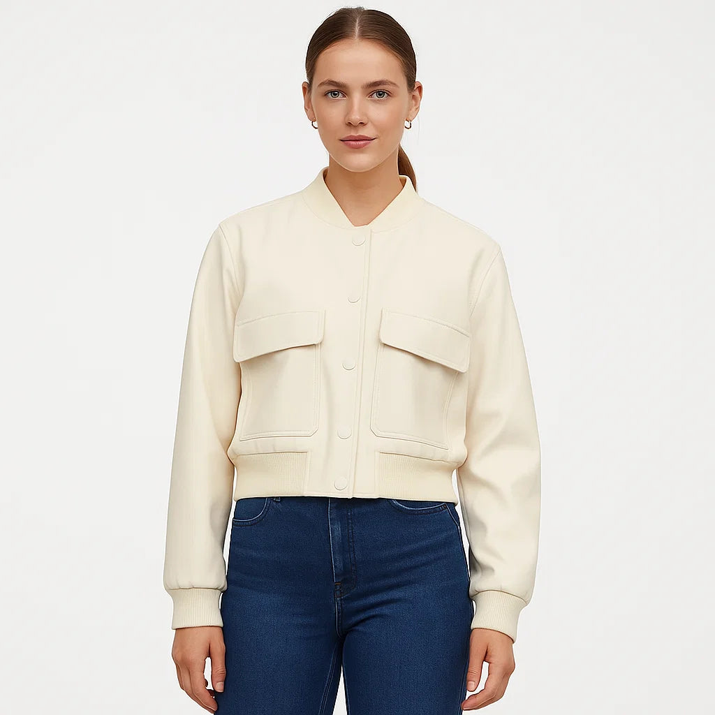 Dalvyn | Cropped Bomber Coat