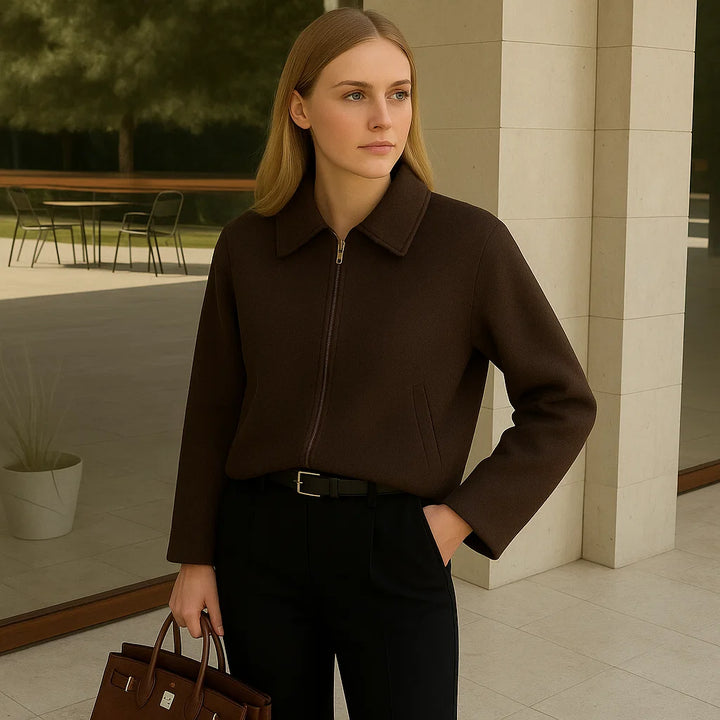 Dalvyn | Zip-Up Woolen Coat